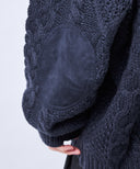 ケーブルオーバーサイズニット