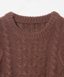 ケーブルオーバーサイズニット