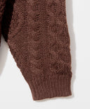 ケーブルオーバーサイズニット