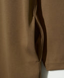 バックZIPロングワンピース