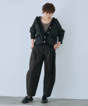 ツイードライクニットカーディガン