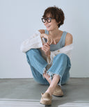 ツイードライクニットカーデJK