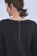 バックZIPロングワンピース