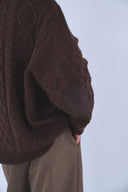 ケーブルオーバーサイズニット