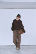 ケーブルオーバーサイズニット