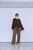 ケーブルオーバーサイズニット