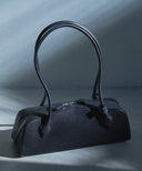 【ご予約商品】スリムボックスレザーハンドバッグ