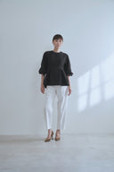 ジャガードペプラムブラウス