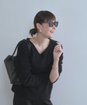 【ご予約商品】スリムボックスレザーハンドバッグ