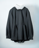 ジャガードペプラムブラウス&デザインカラーセット