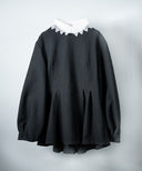 ジャガードペプラムブラウス&デザインカラーセット