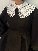 ジャガードペプラムブラウス&デザインカラーセット