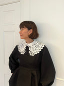 ジャガードペプラムブラウス