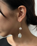 【*受注生産】H/SWING BAROQUE PEARL PIERCE(スイングブーケ パールピアス)