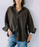 オーバーサイズコットンシャツ