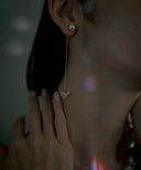 【*受注生産】H/SWING PEARL PIERCE(スウィングパールピアス)