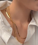 3連コンビネックレス