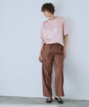 サテンT ブラウス