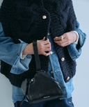【IRONING】long cable cape　
