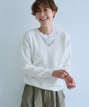 CASHMERE BLEND V-NECK KNIT