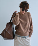 SOFT WOOL CREW NECK KNIT