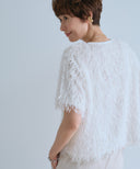 【IRONING】feather tulle tee　