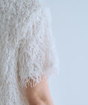 【IRONING】feather tulle tee　