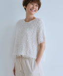 【IRONING】feather tulle tee　