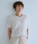 【IRONING】feather tulle tee　