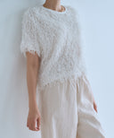 【IRONING】feather tulle tee　