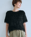 【IRONING】feather tulle tee　