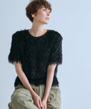 【IRONING】feather tulle tee　