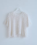 【IRONING】feather tulle tee　