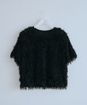 【IRONING】feather tulle tee　