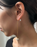 【＊受注生産】H/SWING BAROQUE PEARL PIERCE（スイングブーケ パールピアス）