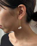 【＊受注生産】H/SWING PEARL PIERCE（スウィングパールピアス）