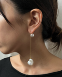 【＊受注生産】H/SWING BAROQUE PEARL PIERCE（スイングブーケ パールピアス）